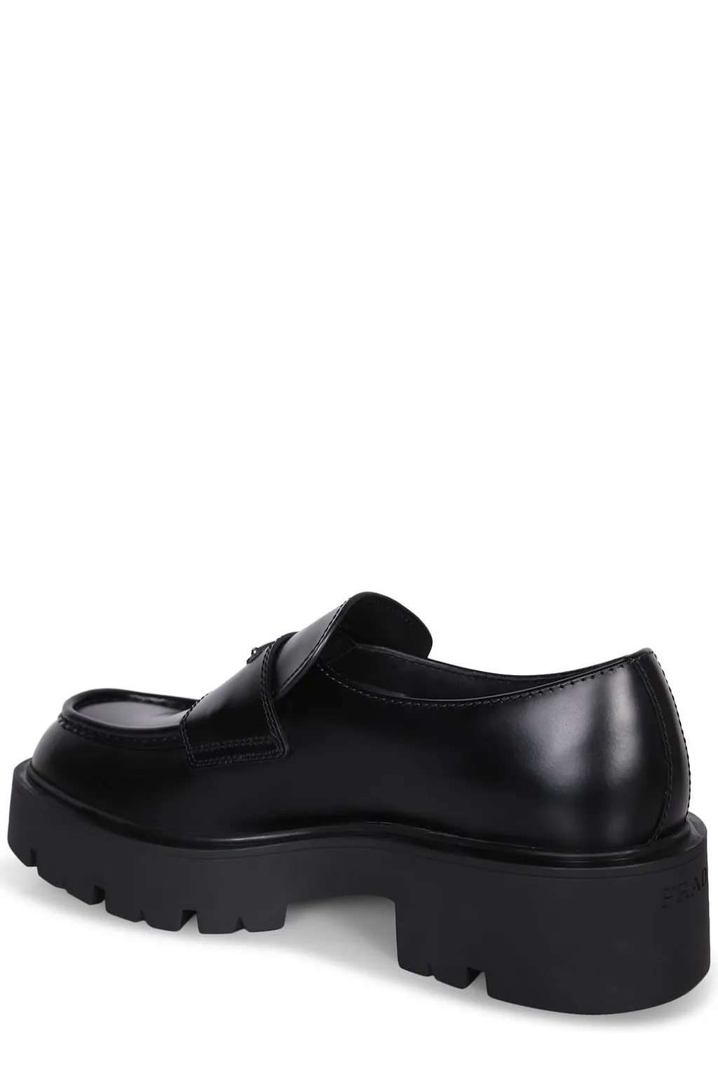 Prada Logo Triangle Loafers