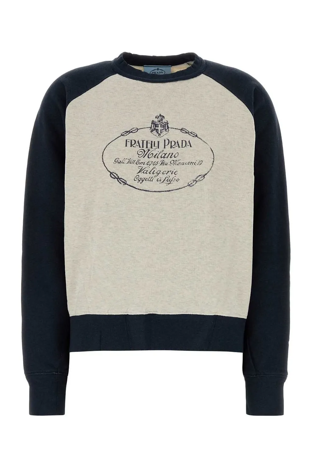 Prada Logo Two-Toned Sweatshirt