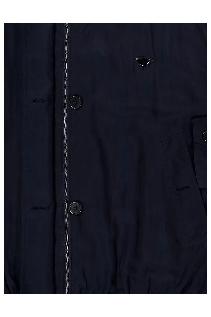 Prada Long-Sleeved Button-Up Coat