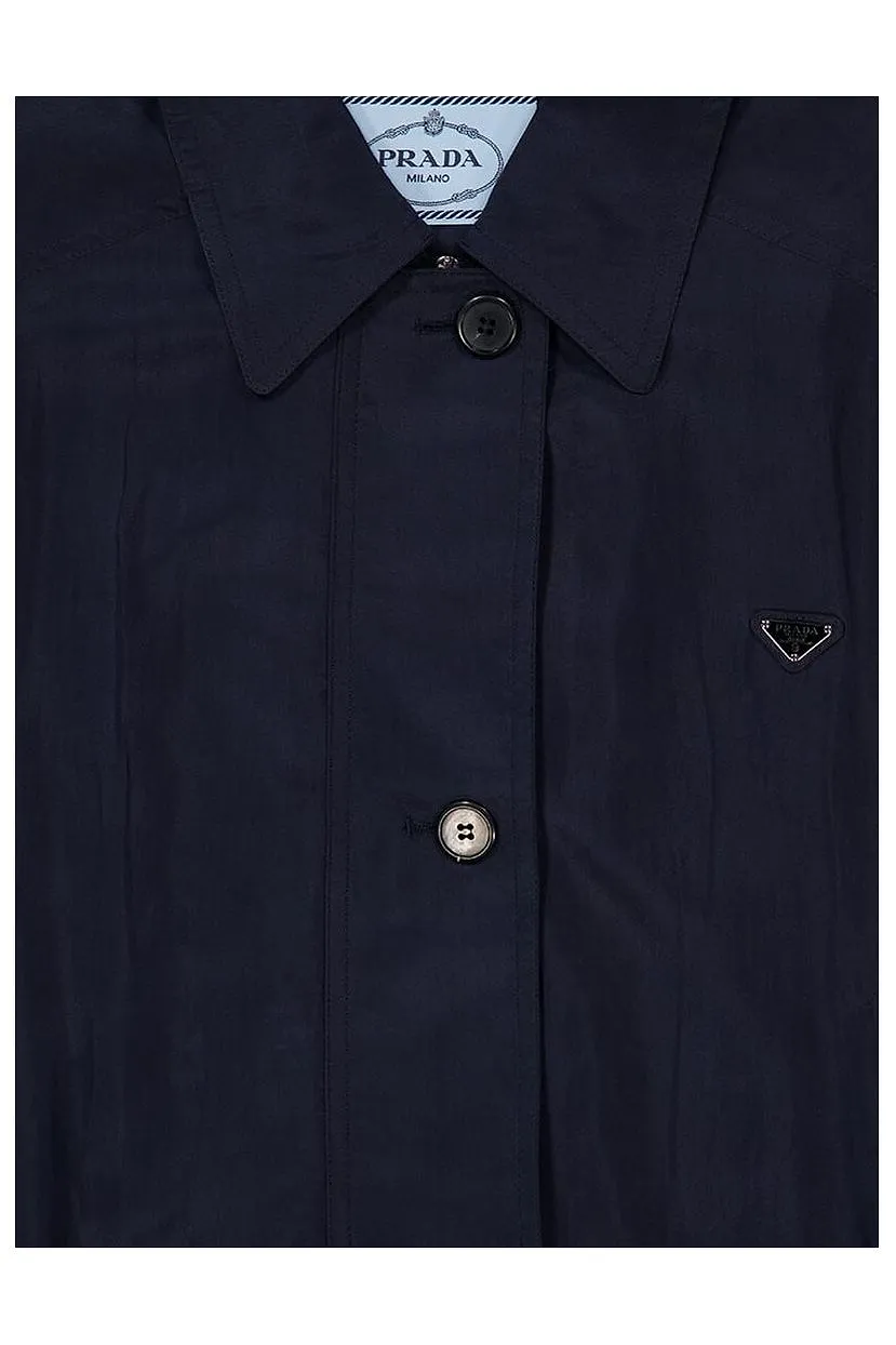 Prada Long-Sleeved Button-Up Coat