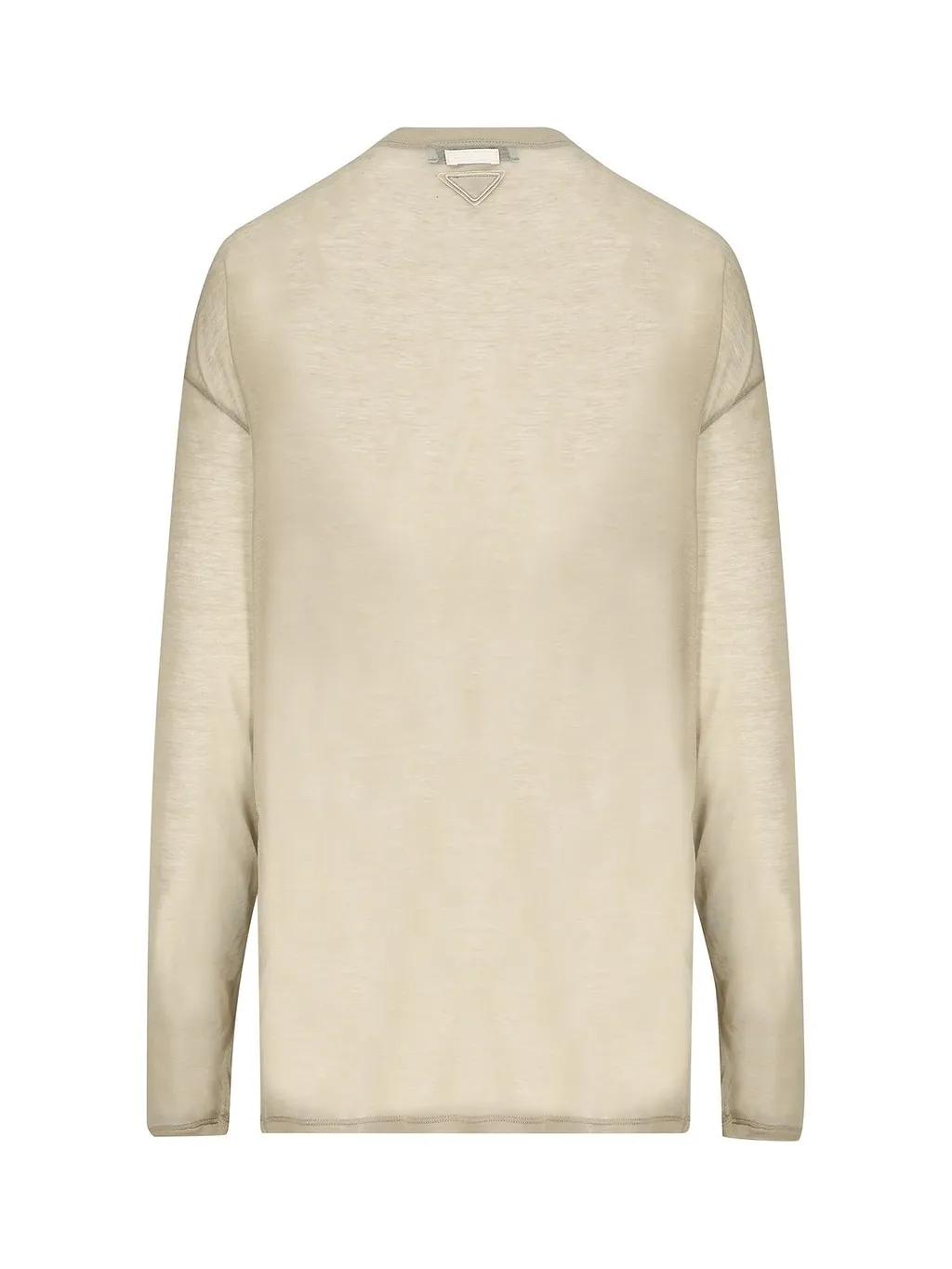 Prada Long-Sleeved Crewneck T-Shirt