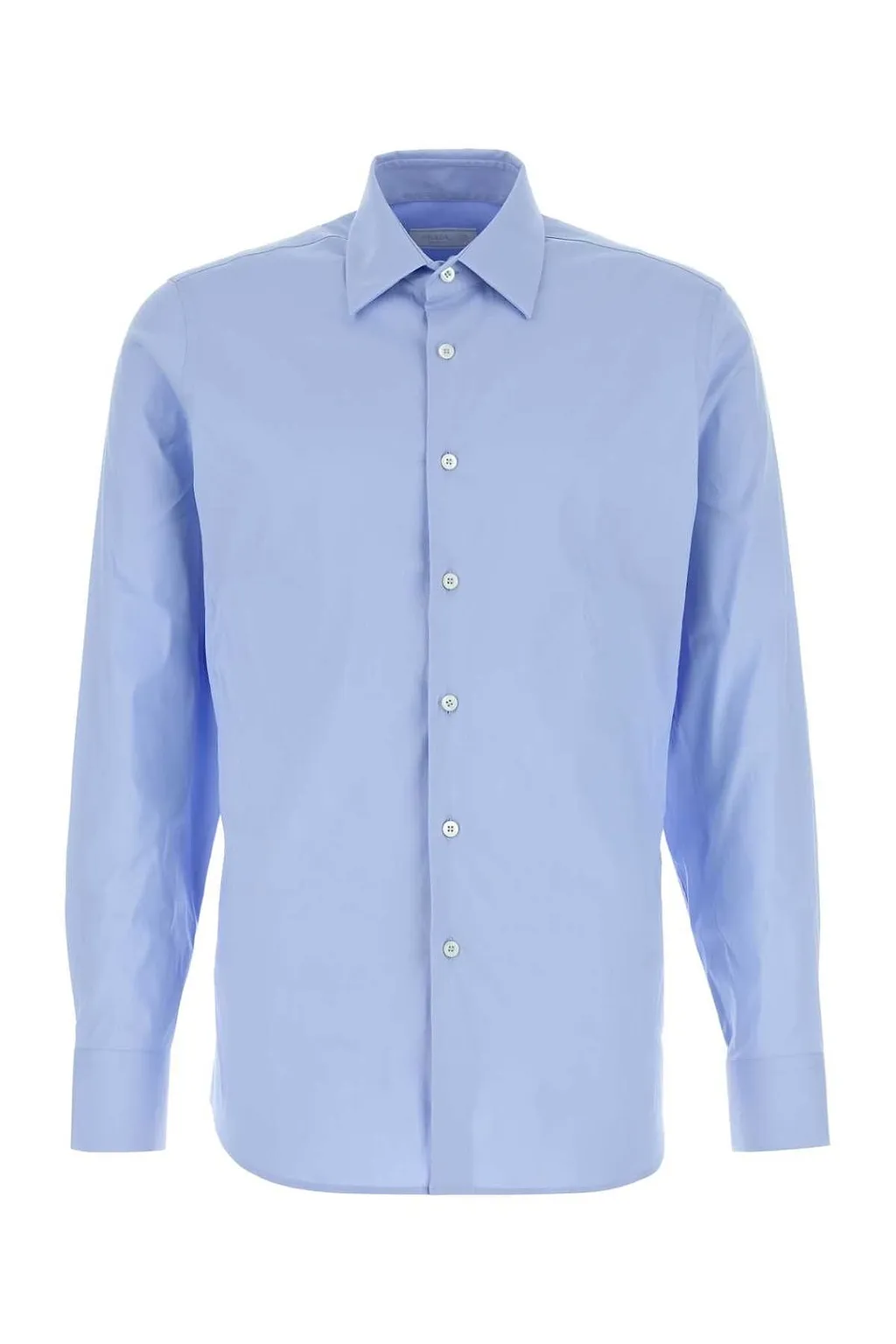 Prada Long Sleeved Curved Hem Shirt