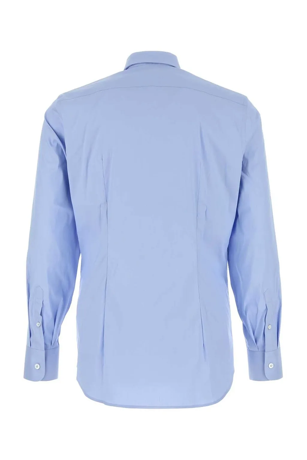 Prada Long Sleeved Curved Hem Shirt