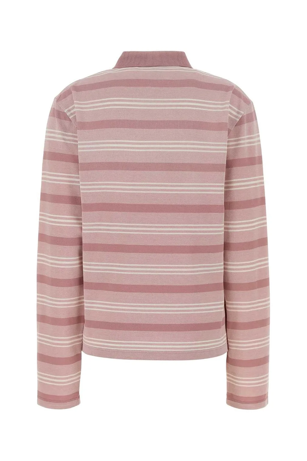 Prada Long-Sleeved Striped Polo Shirt