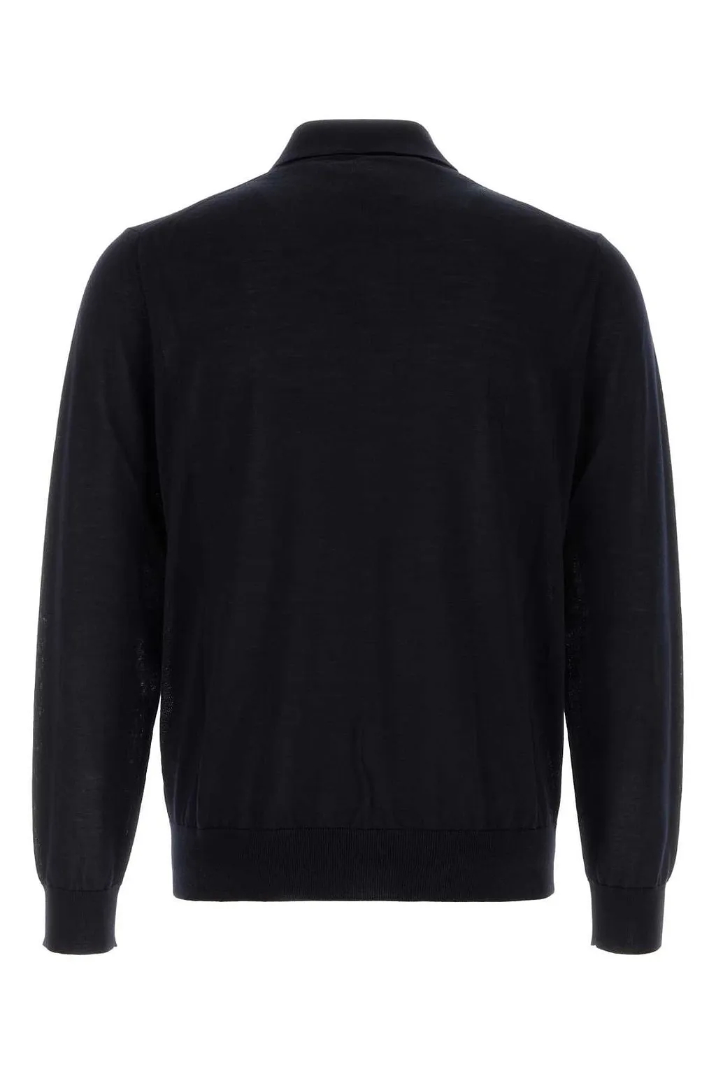 Prada Long-Sleeved Knitted Polo Jumper