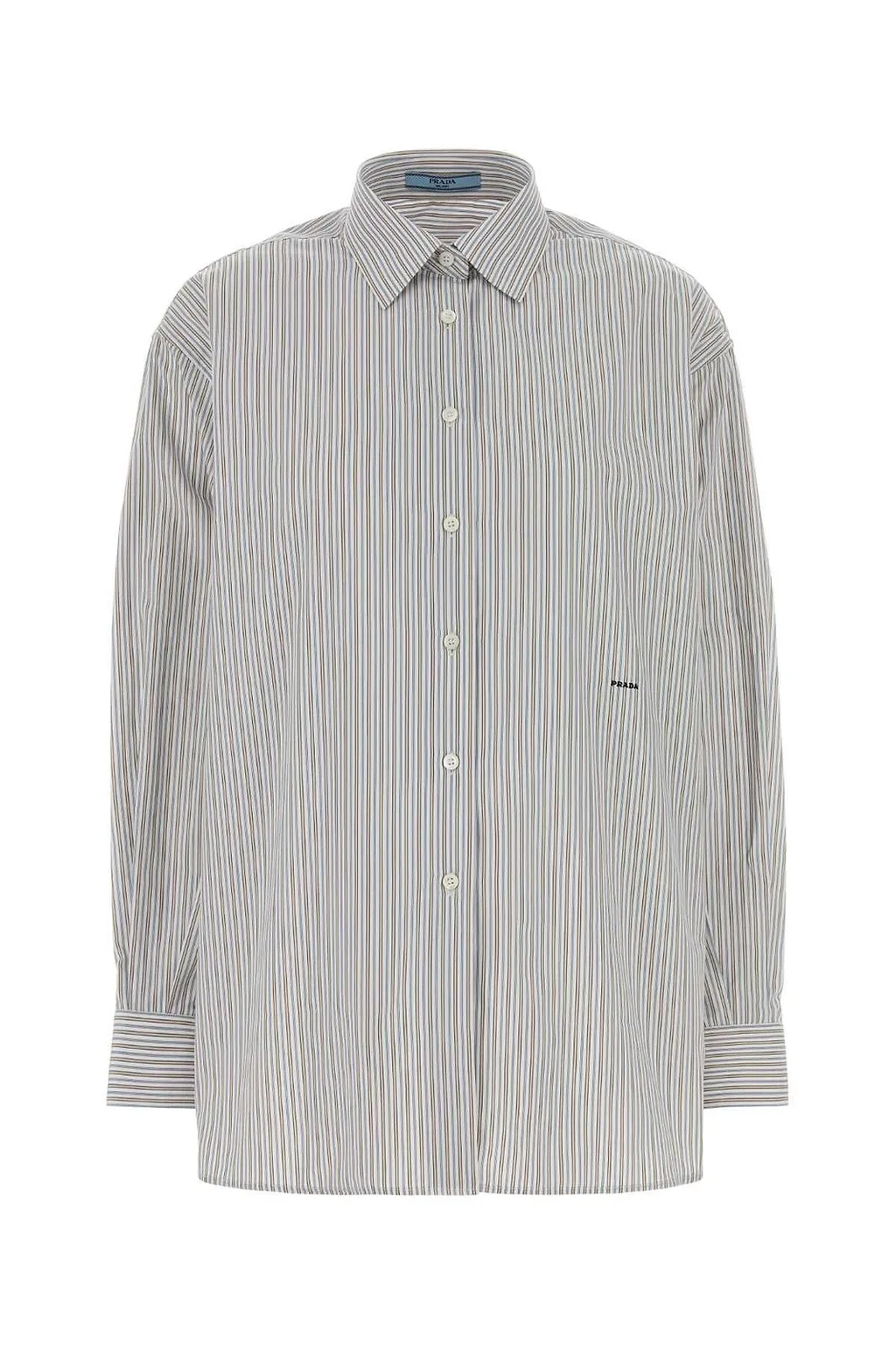 Prada Long-Sleeved Striped Shirt