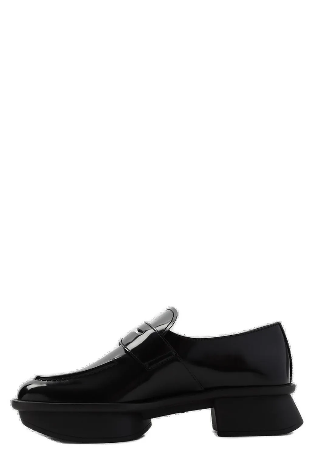 Prada Equal Low-Block Heeled Loafers