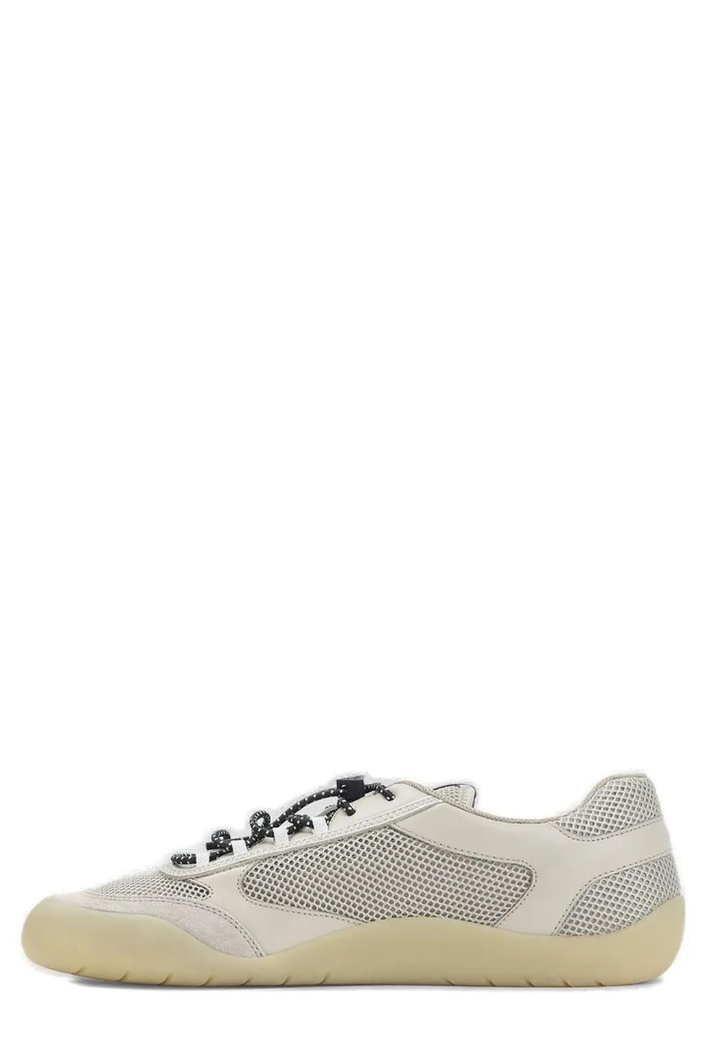Prada Mesh Lace-Up Low-Top Sneakers
