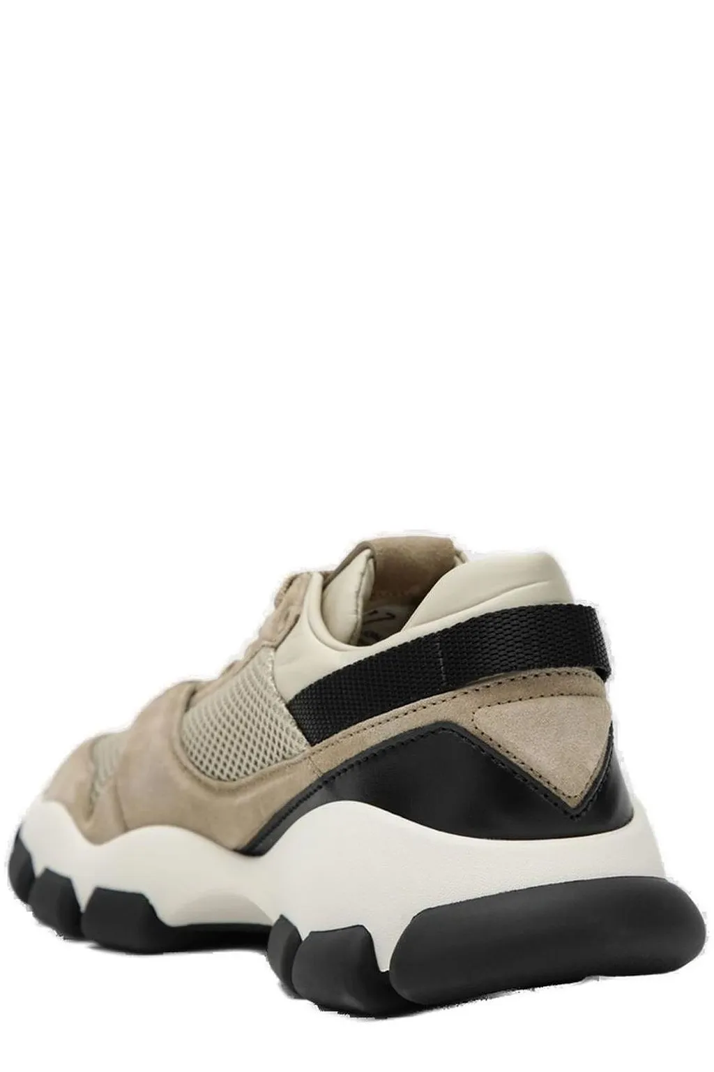 Prada Mesh-Panelled Lace-Up Sneakers
