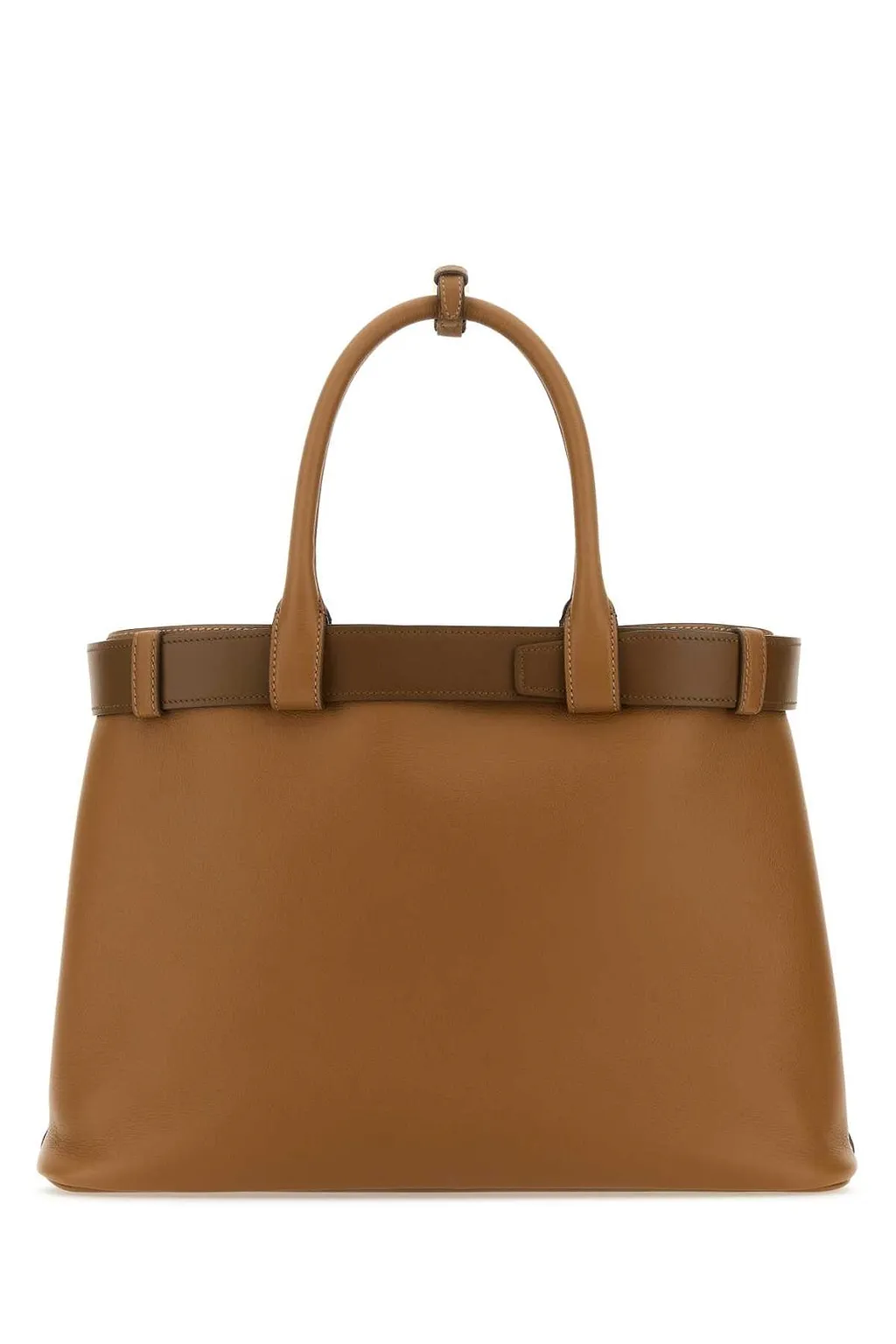 Prada Open-Top Large Belted Handbag