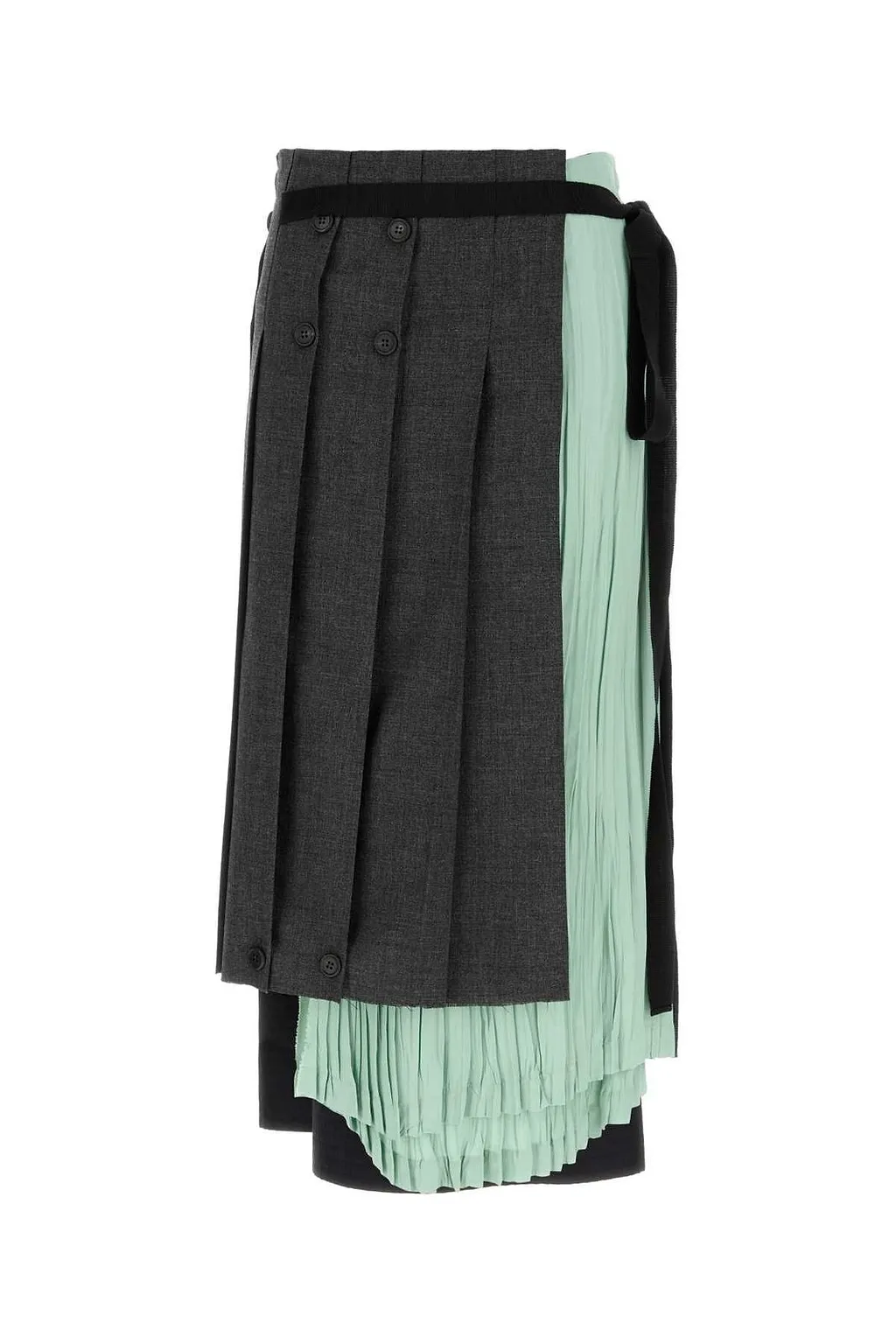 Prada Patchwork Midi Skirt