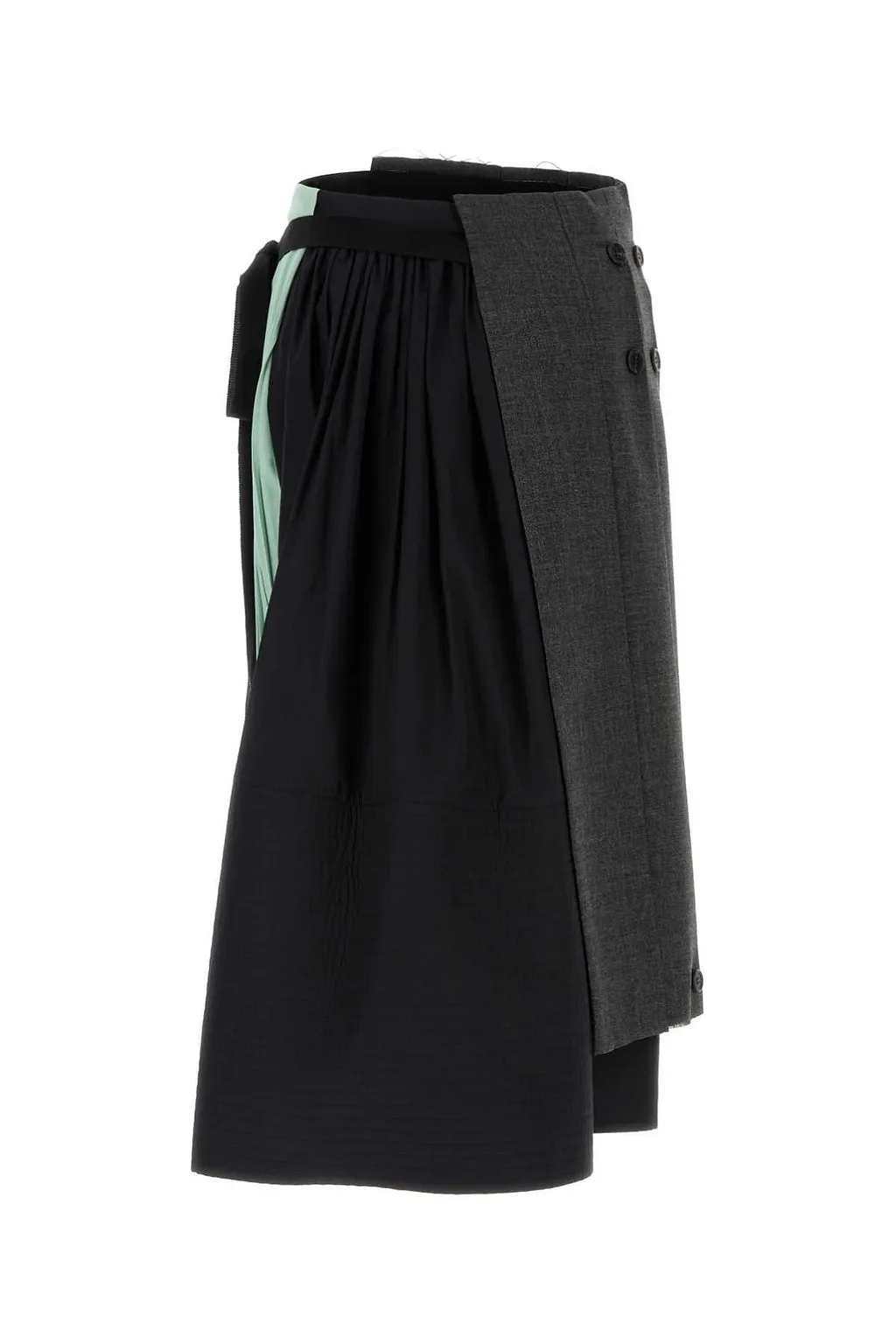 Prada Patchwork Midi Skirt