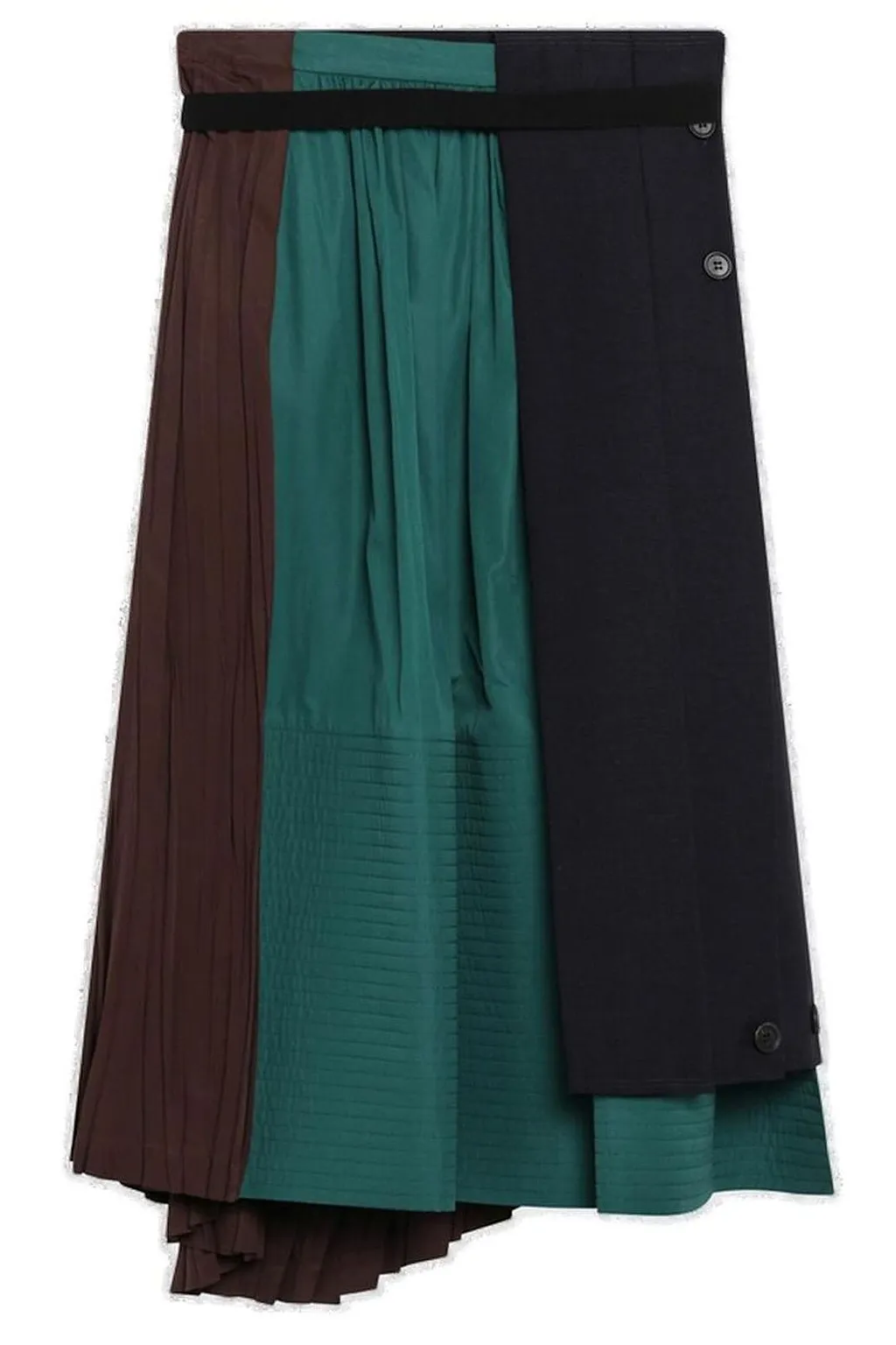 Prada Patchwork Midi Skirt