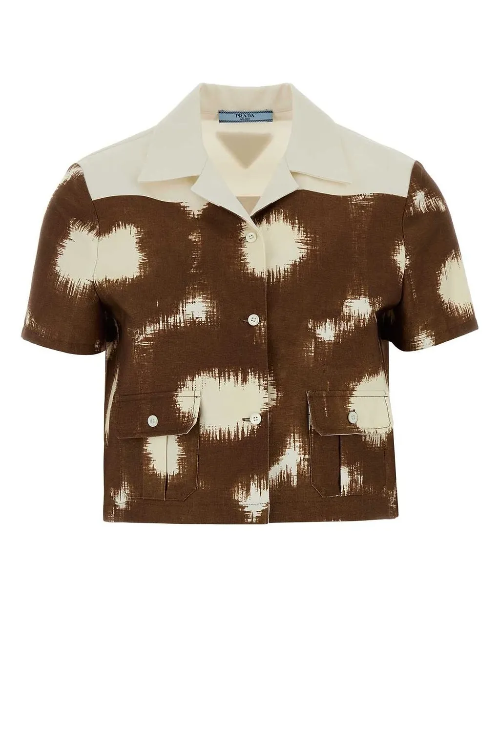 Prada Pattern-Printed Short-Sleeved Shirt