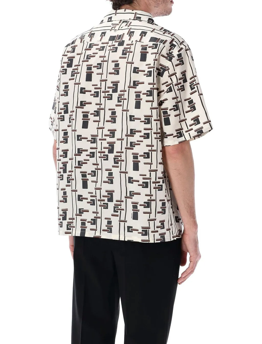 Prada Pattern-Printed Short-Sleeved Shirt