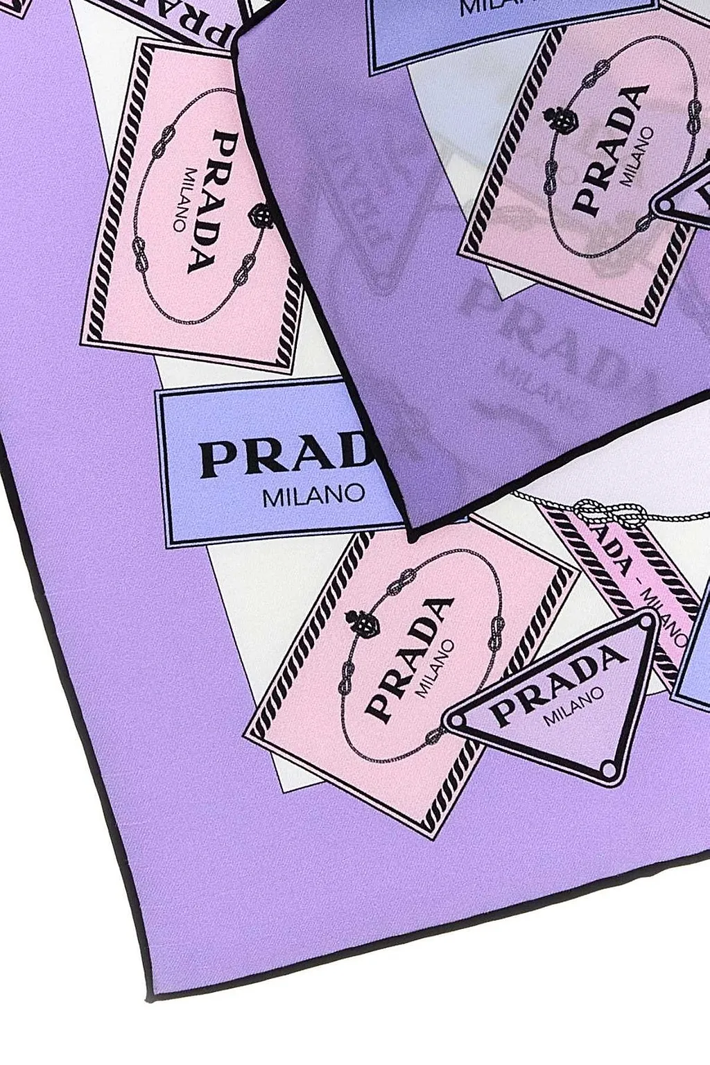 Prada Pattern-Printed Twill Scarf