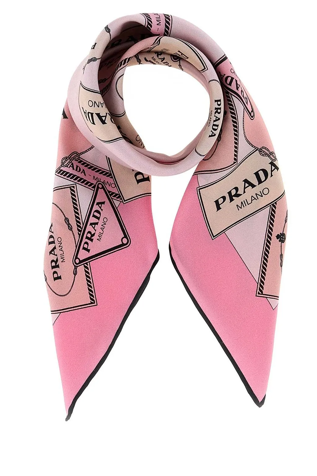 Prada Pattern-Printed Twill Scarf