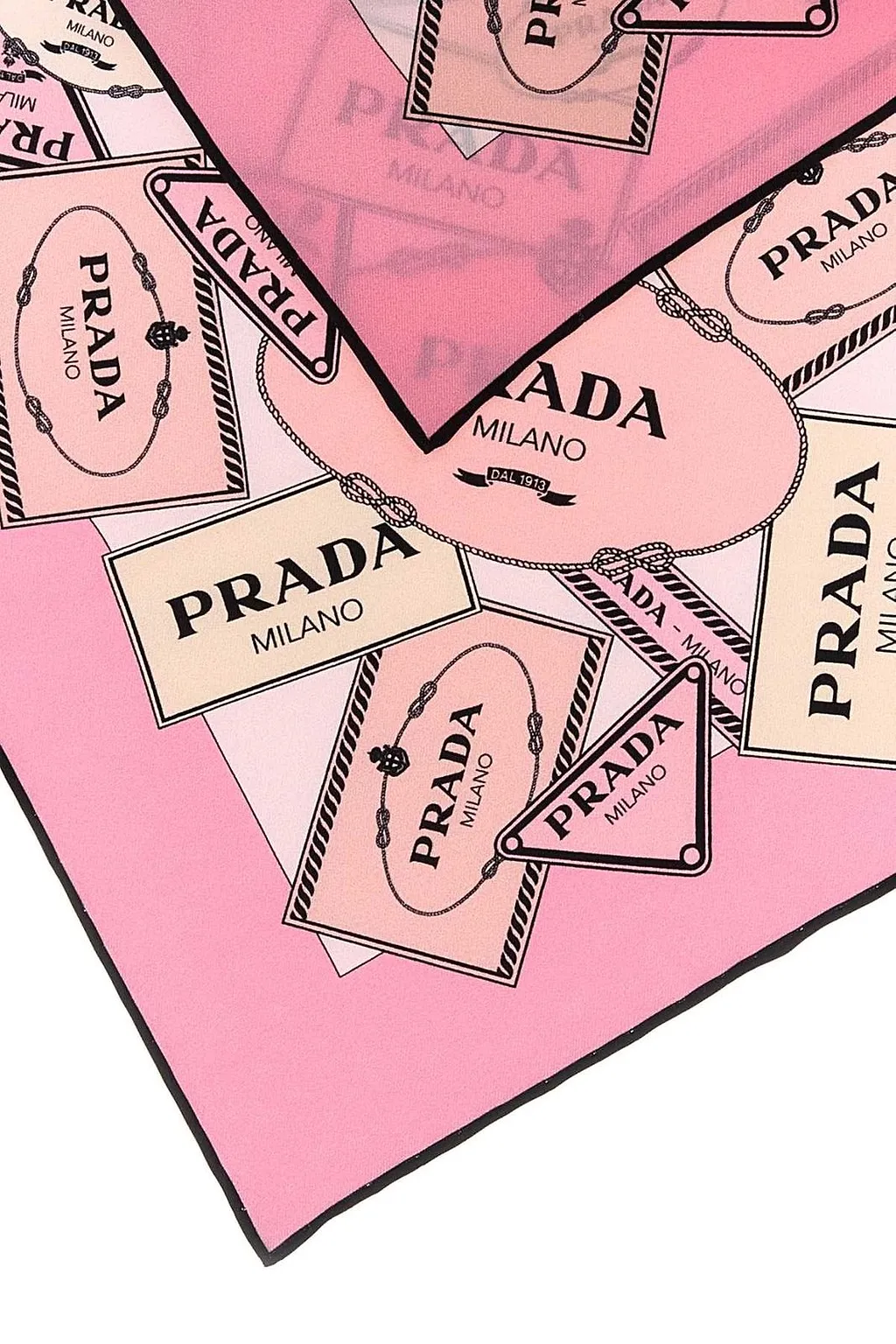Prada Pattern-Printed Twill Scarf