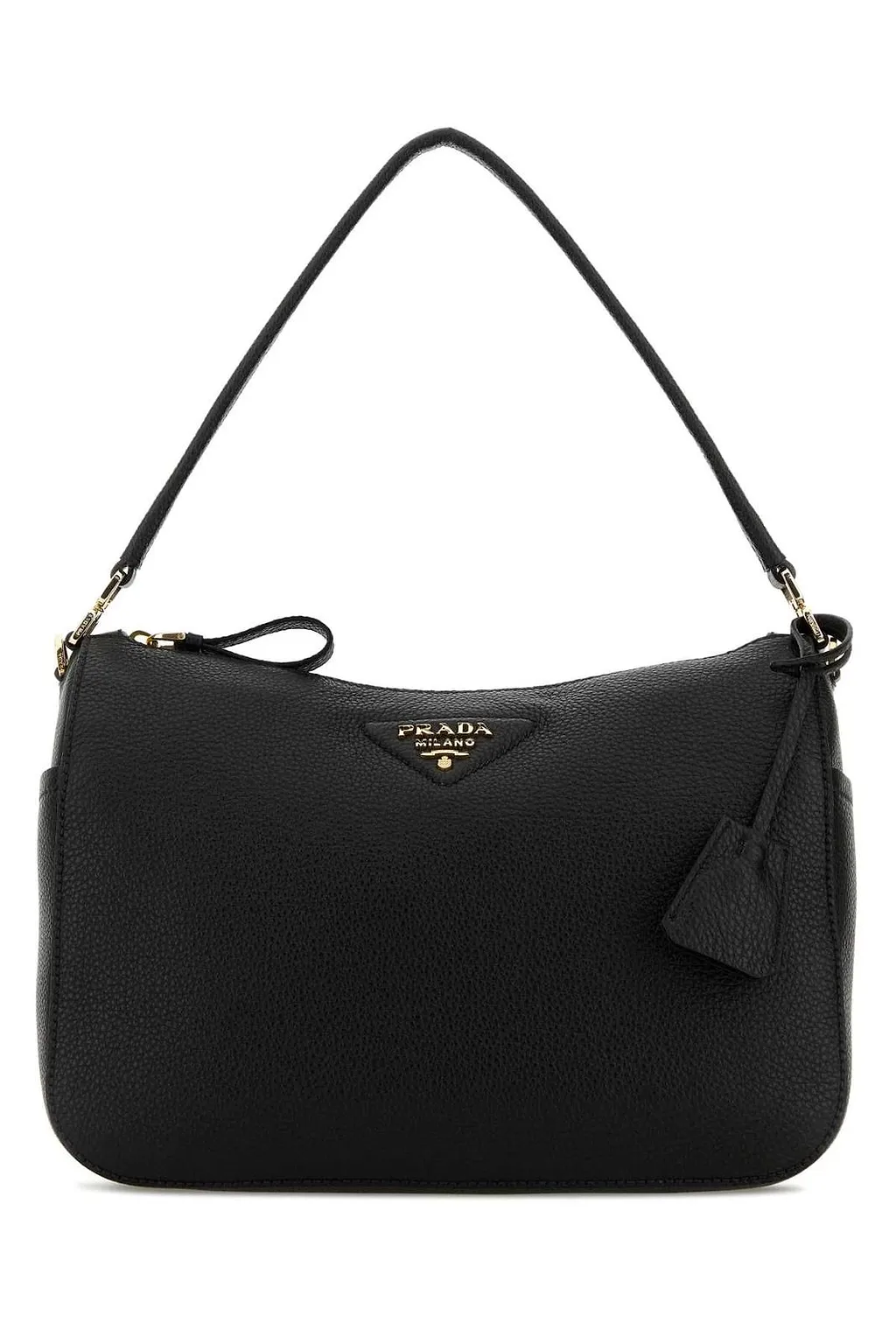 Prada Zip-Up Medium Shoulder Bag