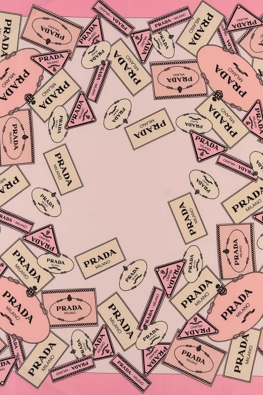 Prada Pattern-Printed Twill Scarf