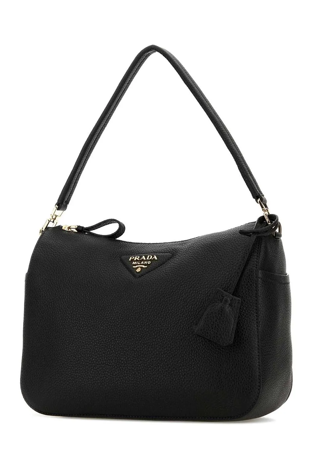 Prada Zip-Up Medium Shoulder Bag