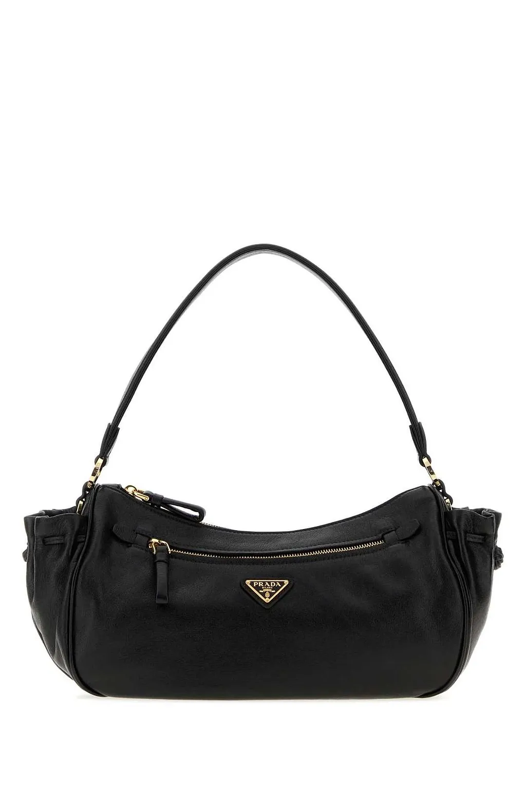Prada Triangle-Logo Zipped Shoulder Bag