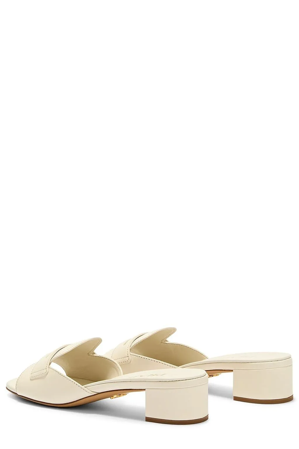 Prada Penny Strap Block Heel Mules