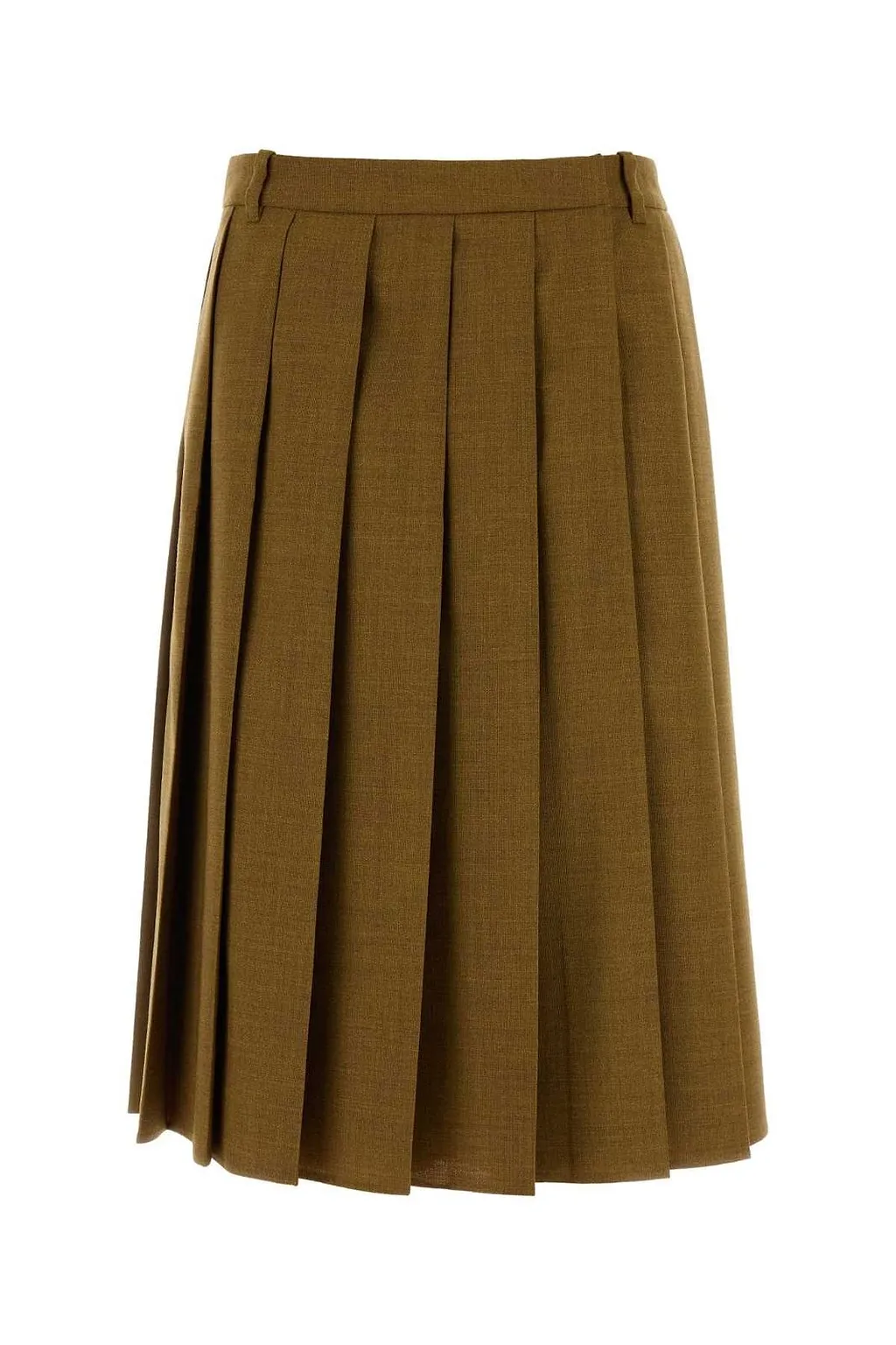 Prada Pleated Midi Skirt