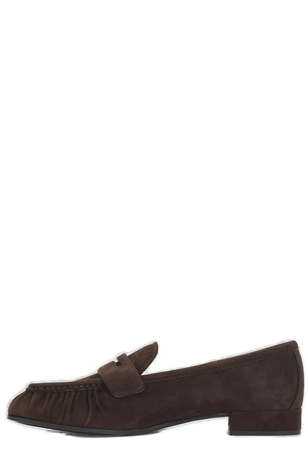 Prada Ruched Slip-On Loafers