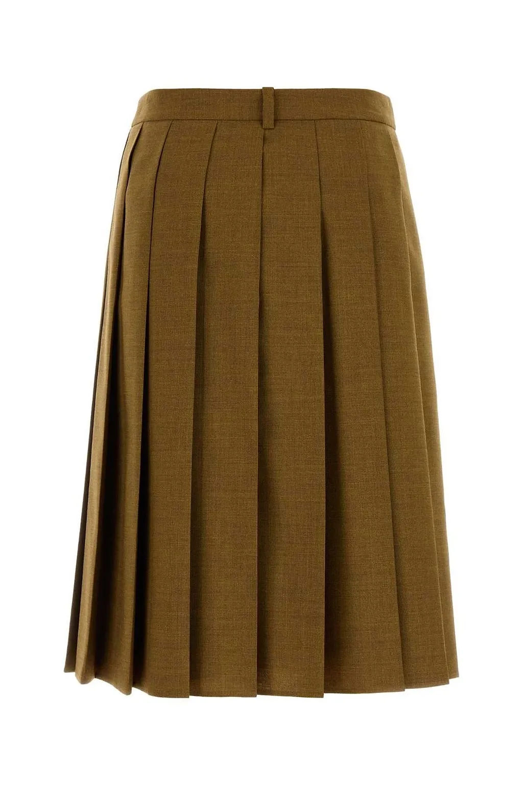 Prada Pleated Midi Skirt