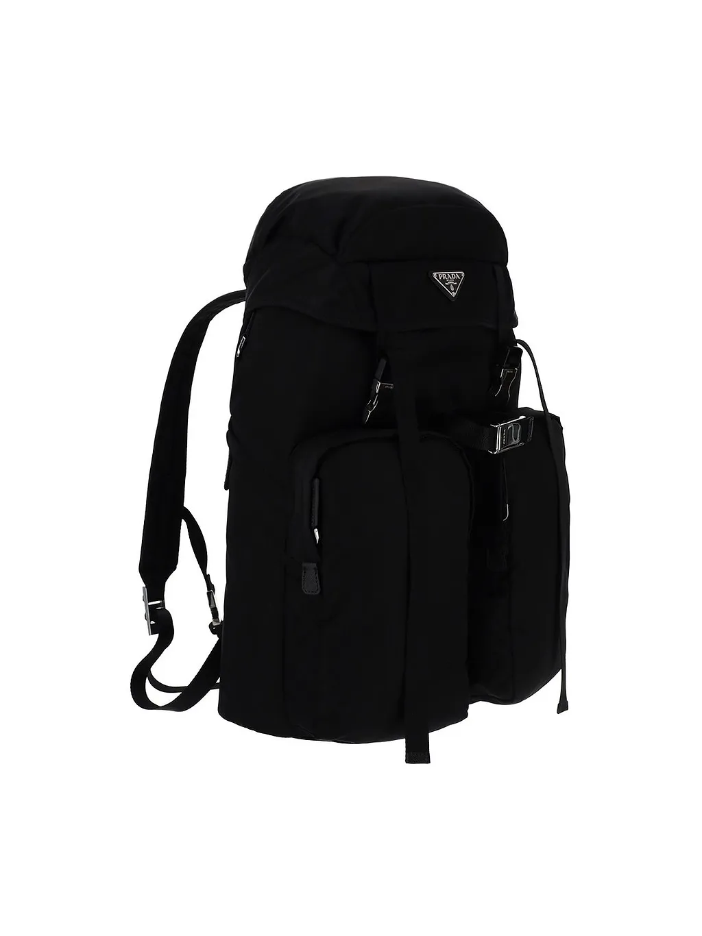 Prada Pocket Detail Buckled Backpack