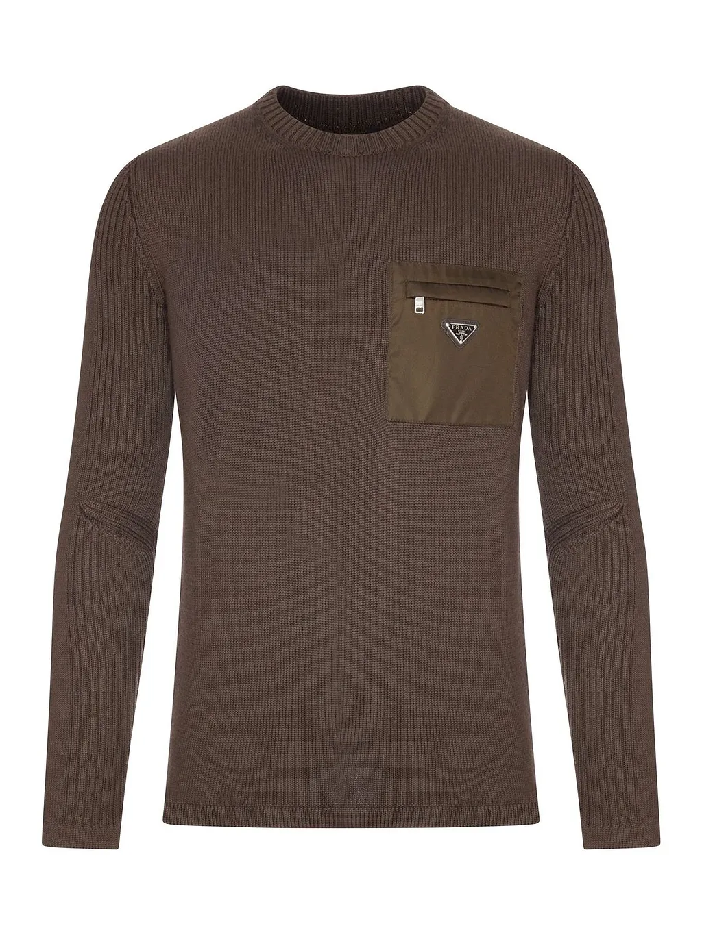 Prada Pocket-Detailed Crewneck Jumper