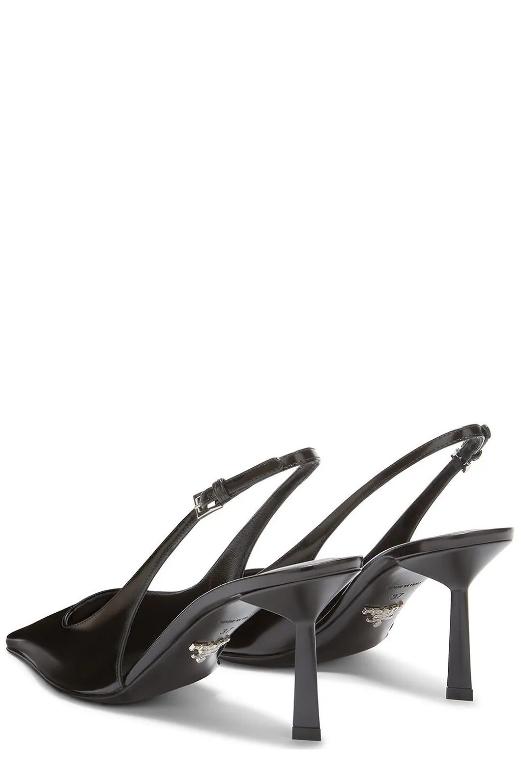 Prada Pointed-Toe Slingback Heeled Pumps
