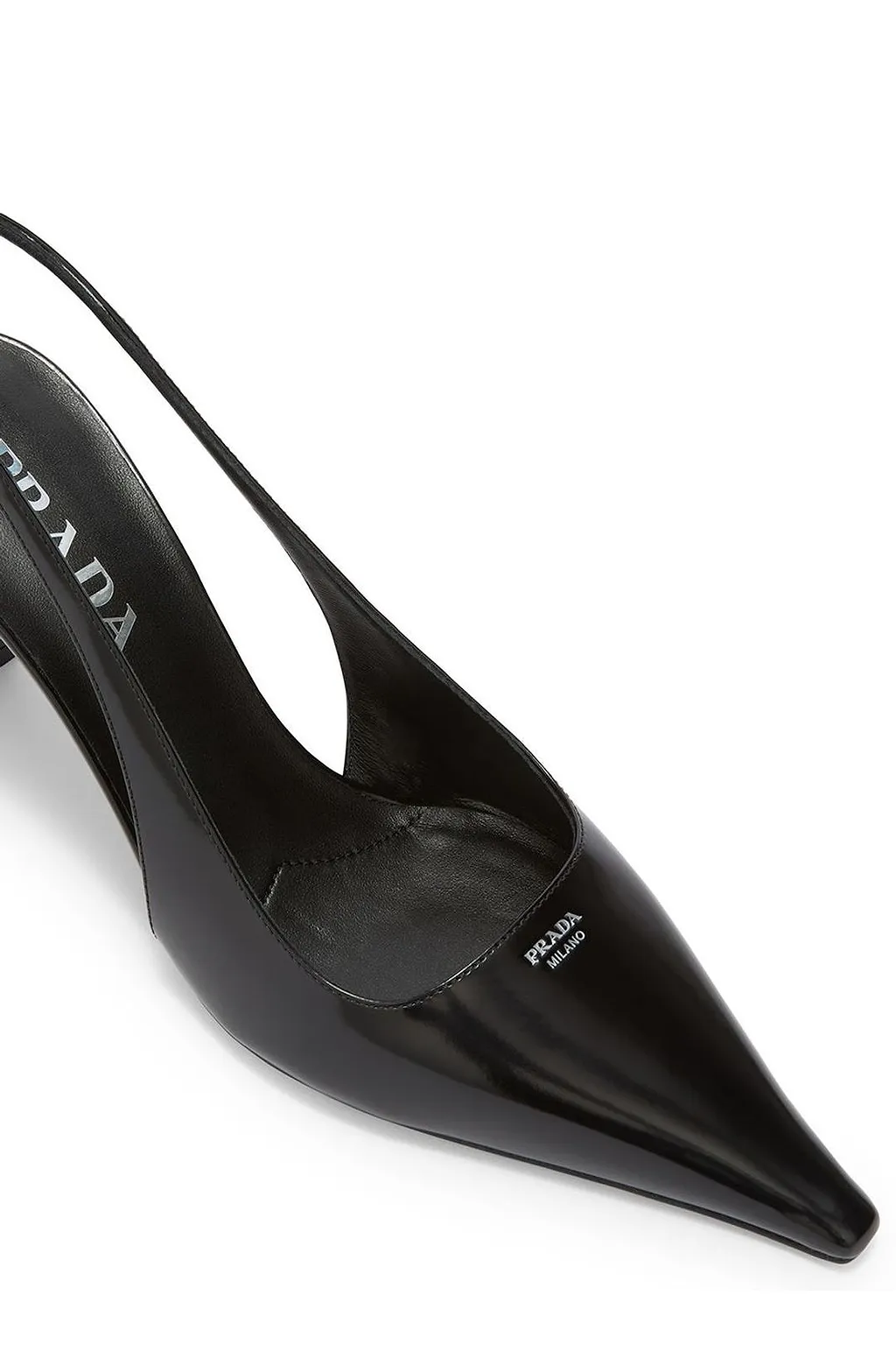 Prada Pointed-Toe Slingback Heeled Pumps