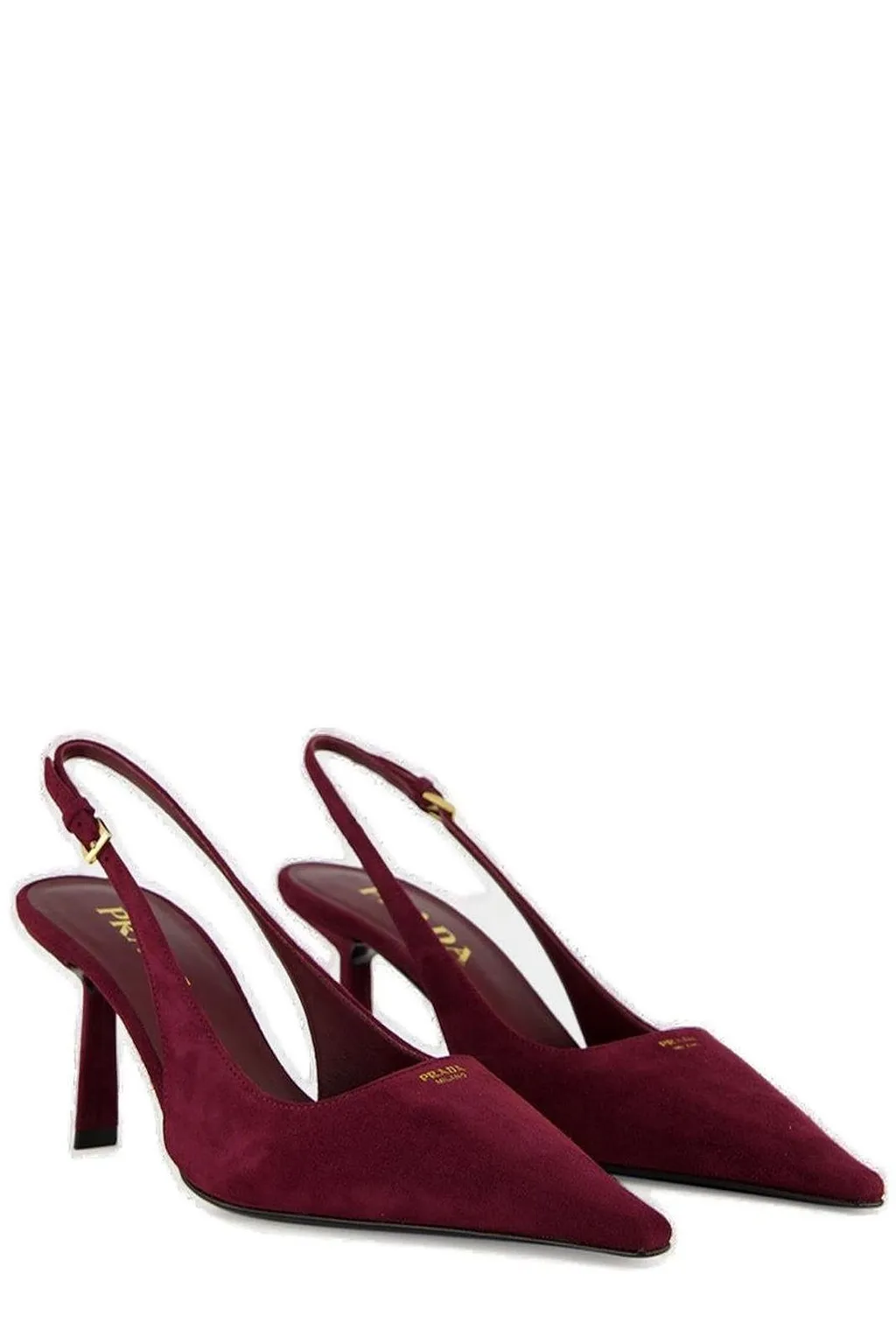 Prada Pointed Toe Slingback Pumps
