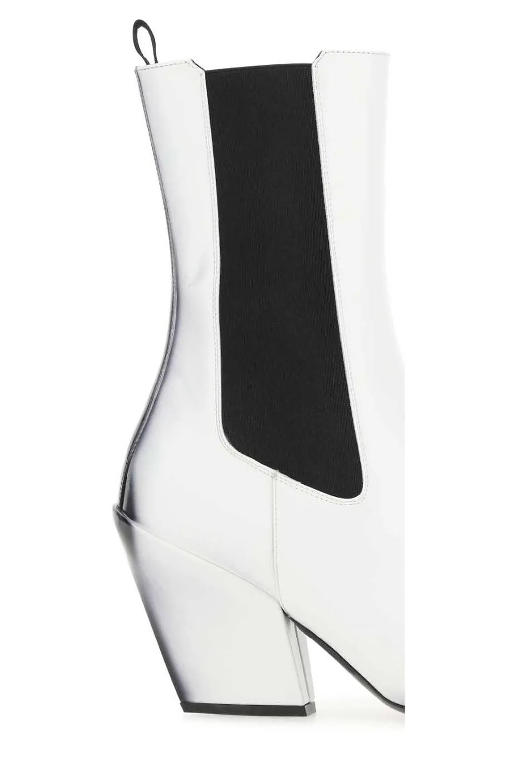 Prada Pointed Toe Slip-On Ankle Boots