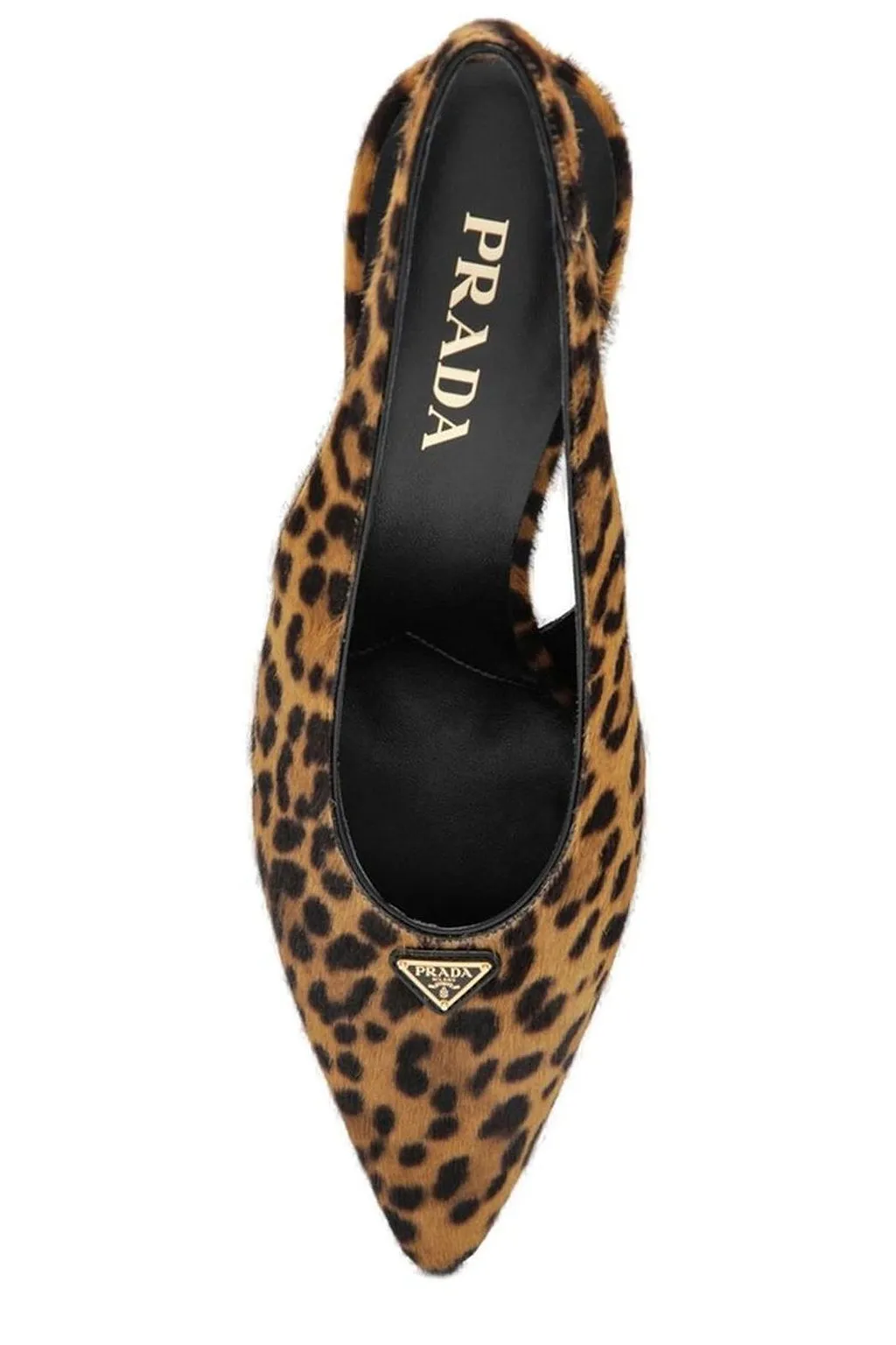 Prada Printed Pointed-Toe Slingback Pumps