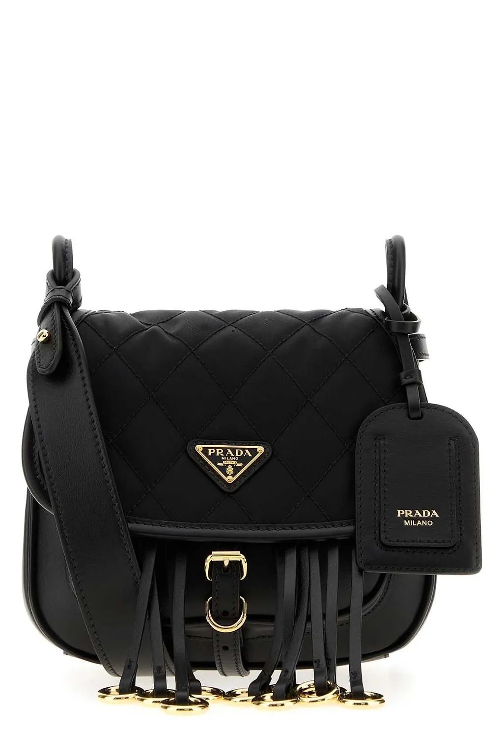Prada Quilted Fringe Shoulder Bag