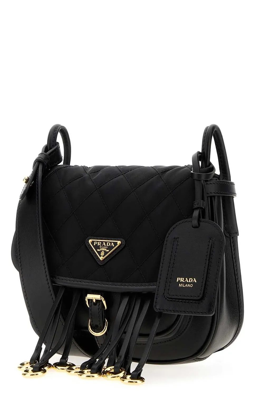 Prada Quilted Fringe Shoulder Bag