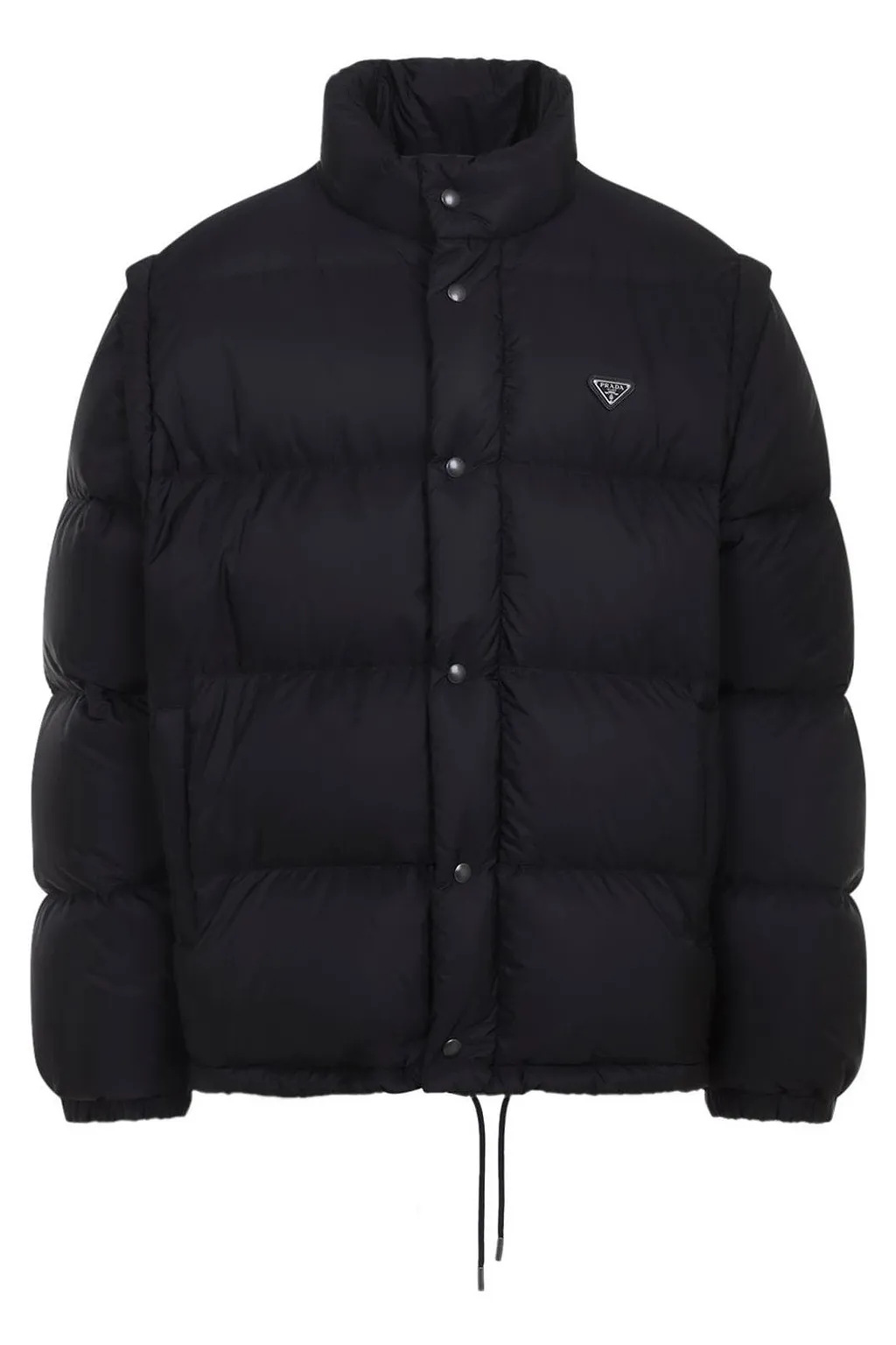 Prada Quilted Stand-Collar Down Jacket