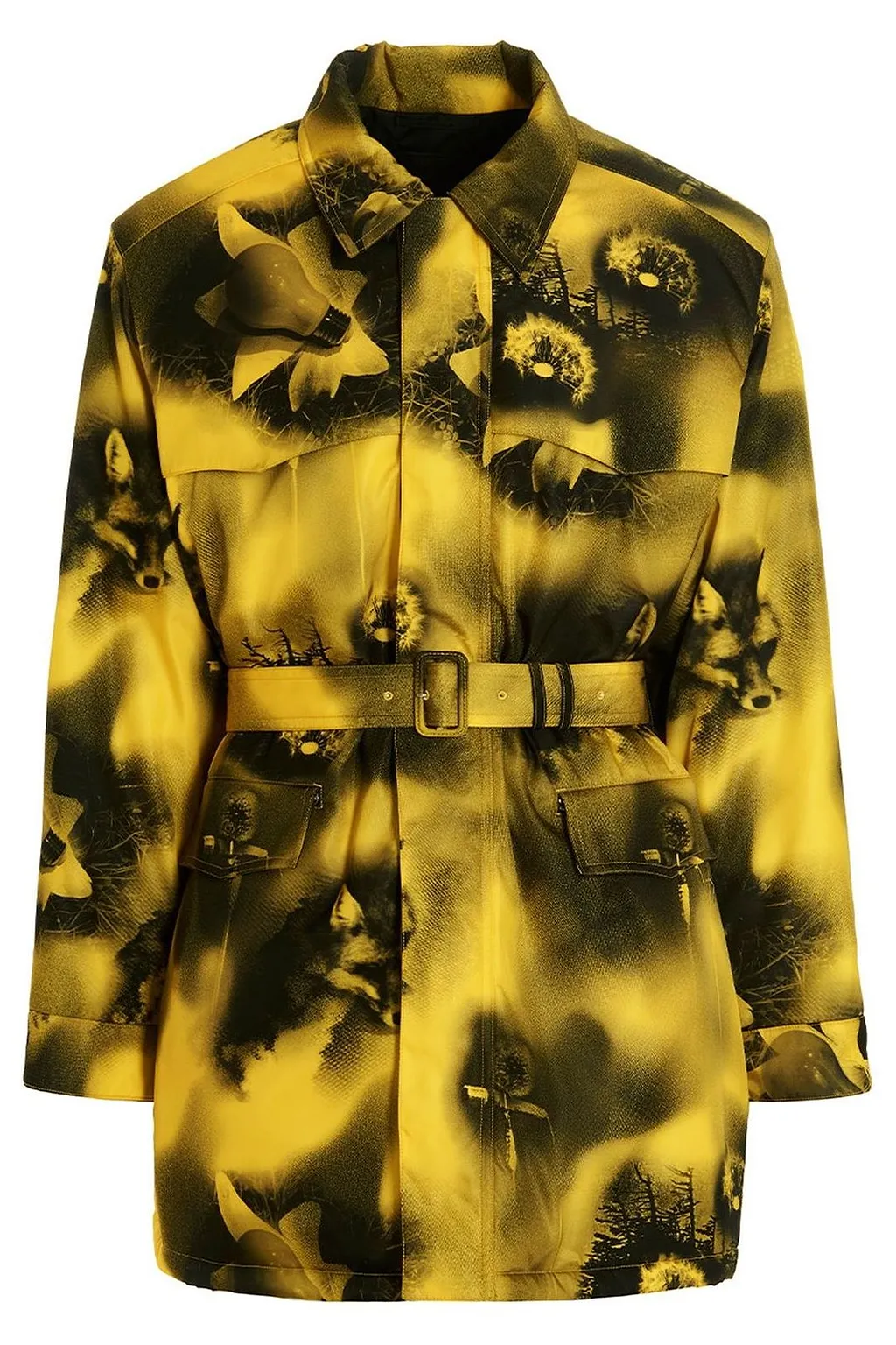Prada Re-Nylon Belted Waist Parka