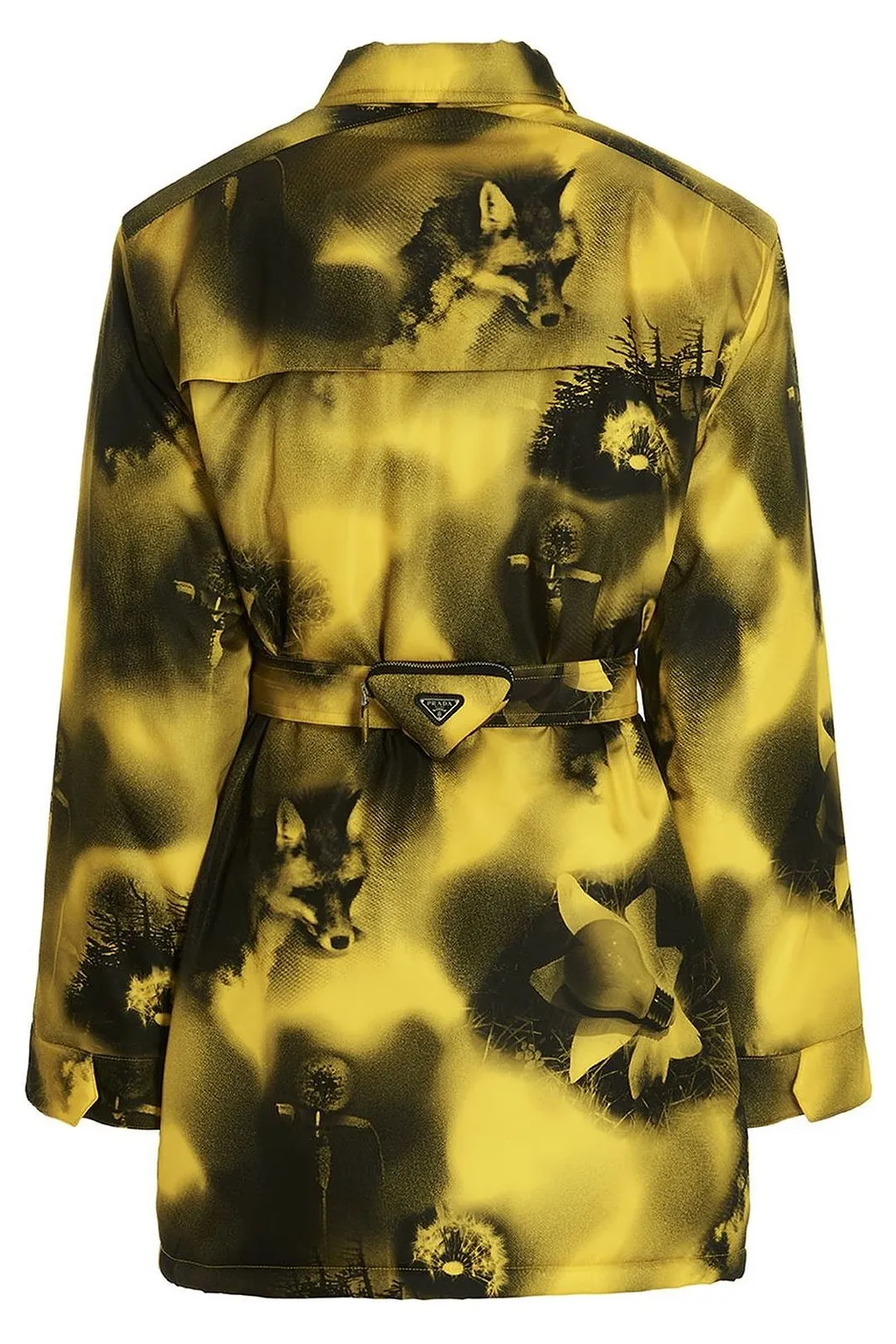 Prada Re-Nylon Belted Waist Parka