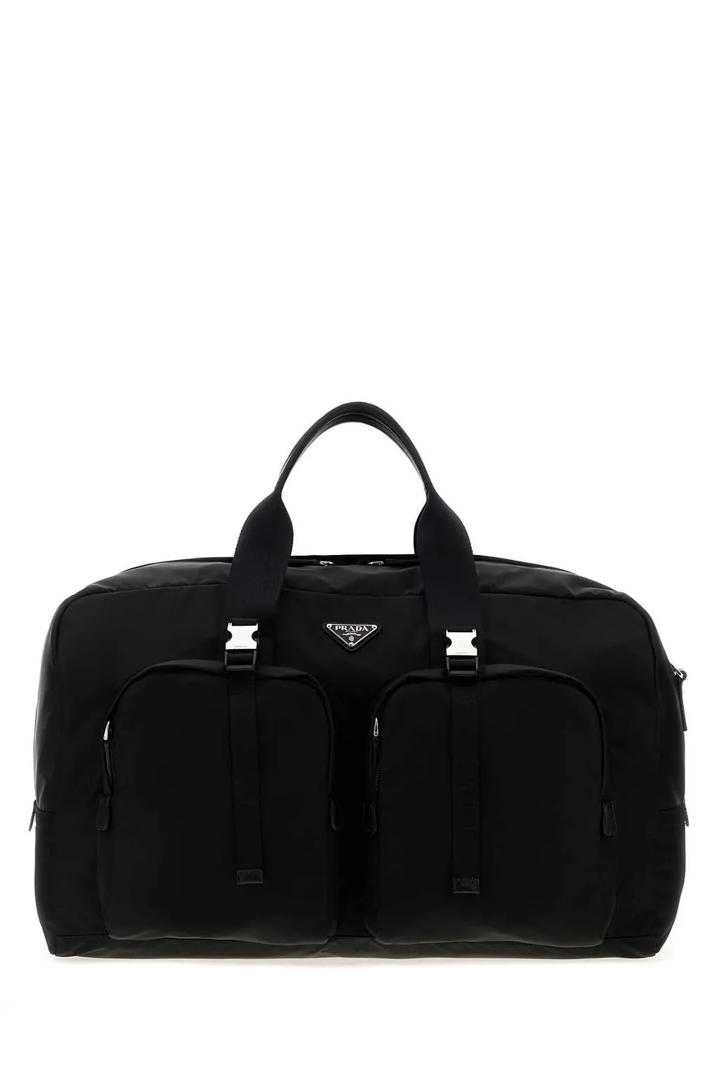 Prada Re-Nylon Logo-Plaque Zipped Luggage Bag