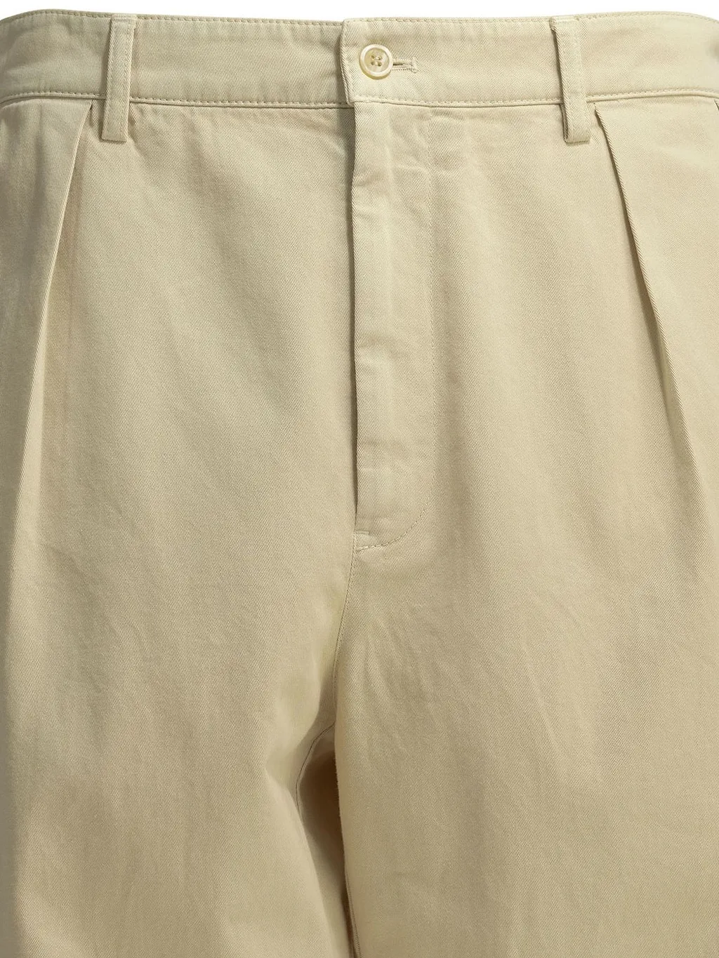 Prada Logo-Patch Pleated Pants