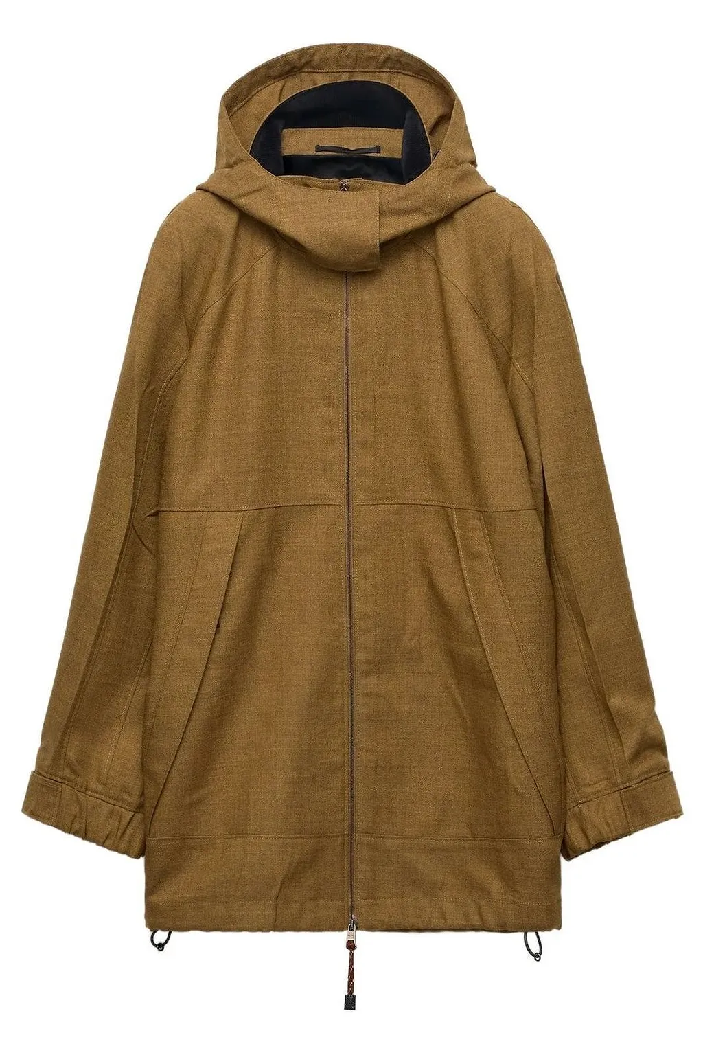 Prada Relaxed Zip-Up Hooded Jacket