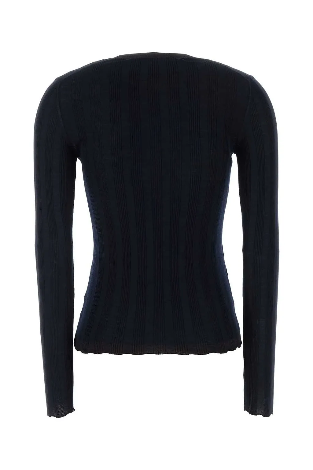 Prada Ribbed Crewneck Knitted Jumper