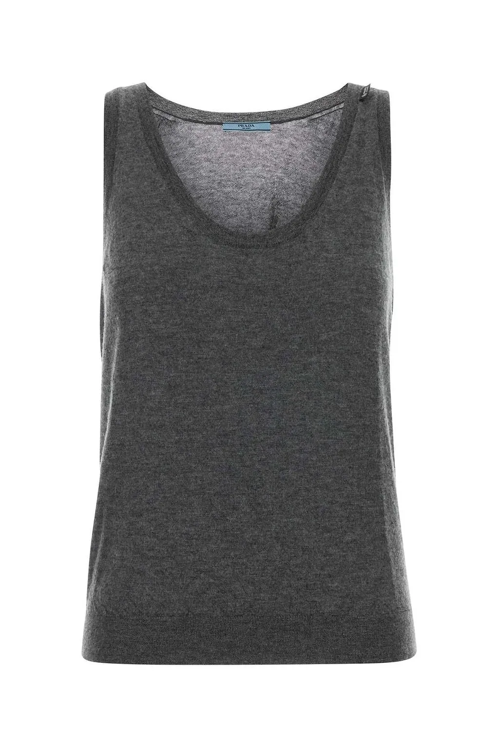 Prada Ribbed Knitted Tank Top