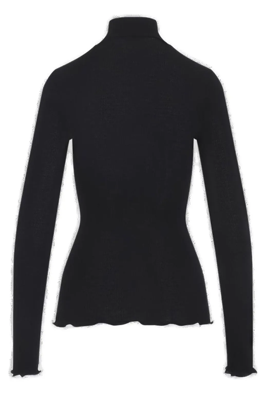 Prada Ribbed Turtleneck Knitted Top