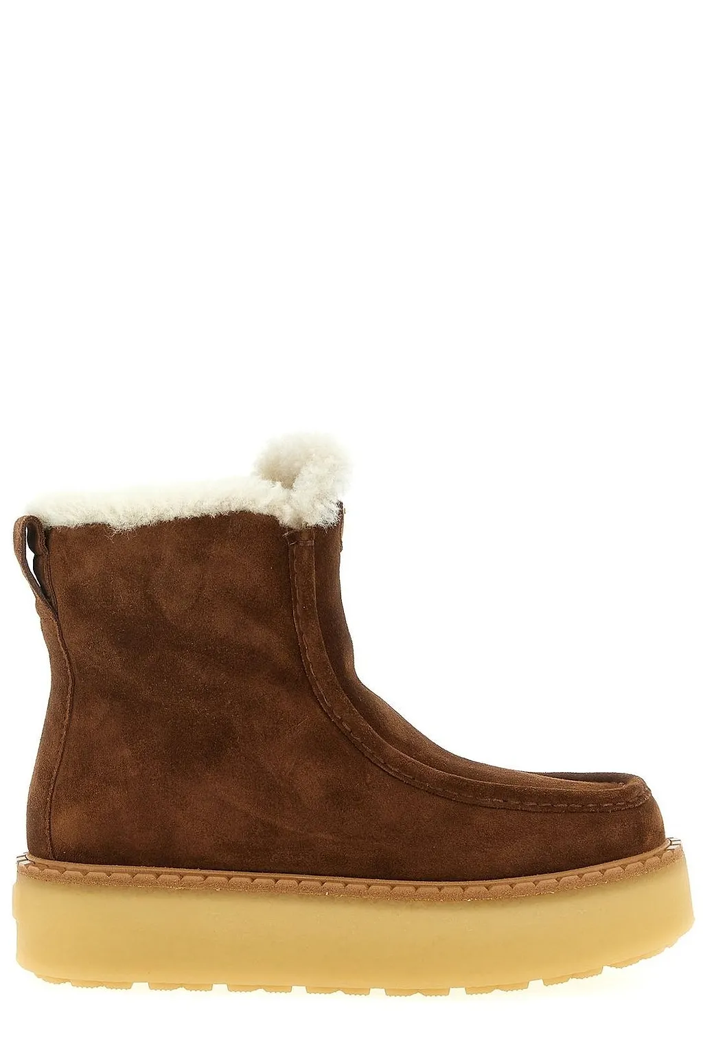 Prada Round-Toe Ankle Boots