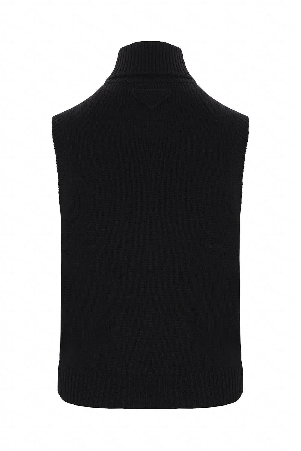 Prada Roll-Neck Sleeveless Knitted Vest